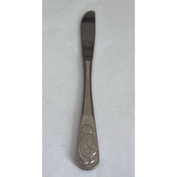 VTG Peter Rabbit Grenadier England UK Silver Plate Baby Knife Utensil - Picture 1 of 2